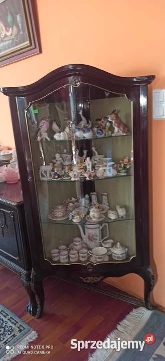 Witryna serwantka narożna Mahoń pomorskie Gdańsk sprzedam