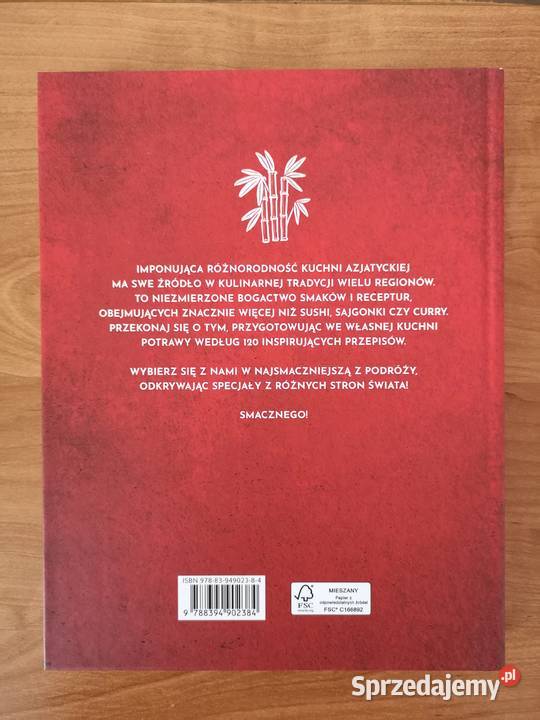 Książka ilustrowana z przepisami Czas na Azję twarda mazowieckie