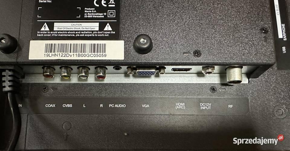 Telewizor Manta 19 19LHN122D GKŻ Elbląg