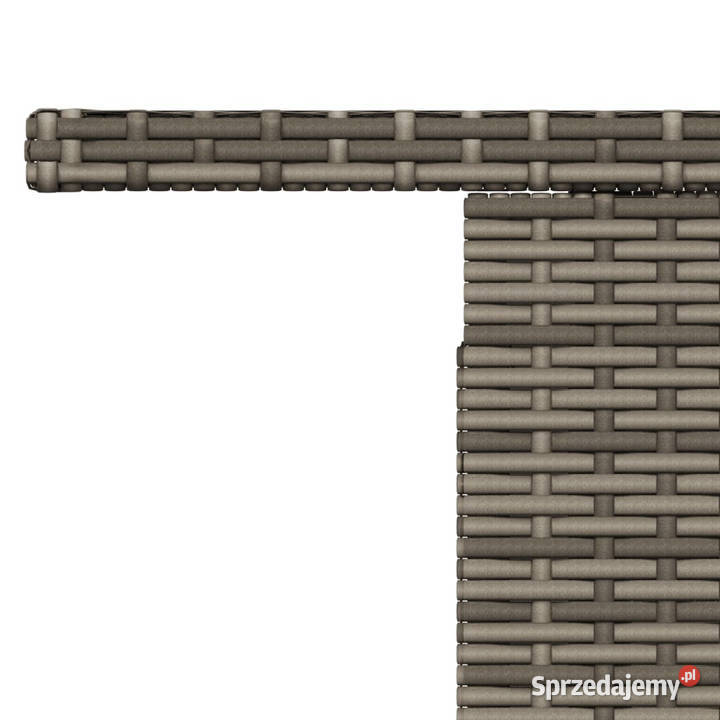 Stół ogrodowy ze szklanym blatem szary 100x55x73 Warszawa