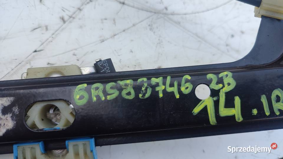14MECHANIZM PODNOŚNIK SZYBY PRAWYY PRZÓD VW POLO osobowe Włoszczowa