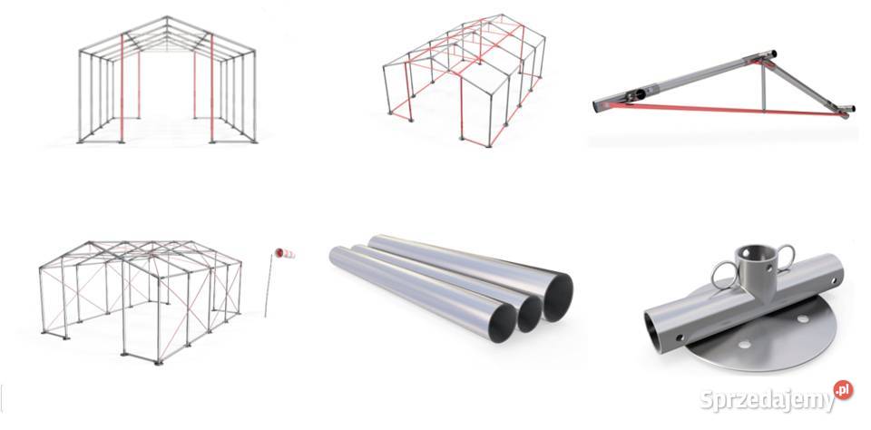 5x16x3m Całoroczna Hala Namiotowa magazynowy Katowice