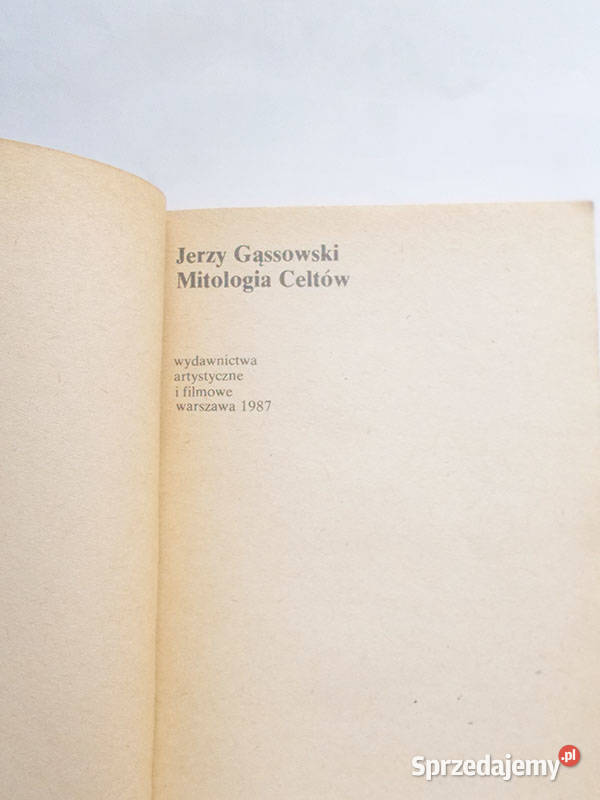 Książka Mitologia Celtów JGąssowskihistoria Bydgoszcz
