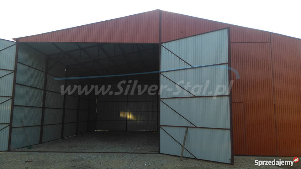 Garaż blaszany na maszyny rolnicze wiata hala Przasnysz
