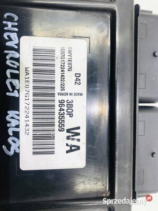 KOMPUTER SILNIKA CHEVROLET KALOS 12 96435559 osobowe wielkopolskie