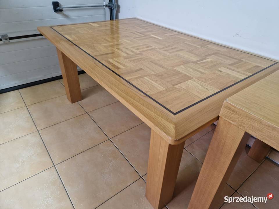 Stół Ława Drewniany Drewno Ciężki 170x110 Poznań