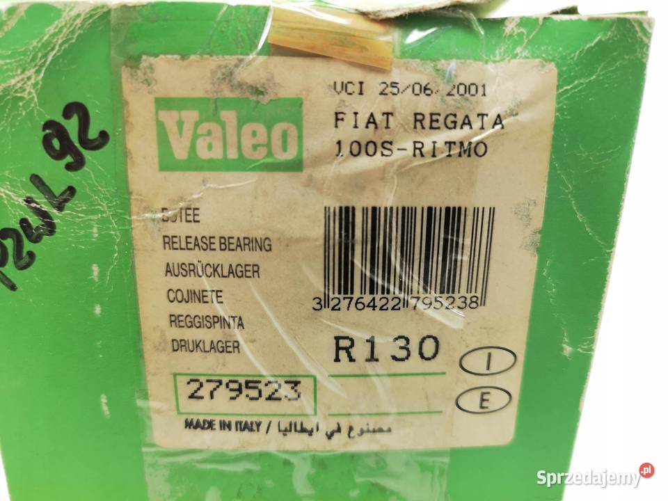 ŁOŻYSKO OPOROWE SPRZĘGŁA FIAT RITMO 8587 VALEO lubelskie