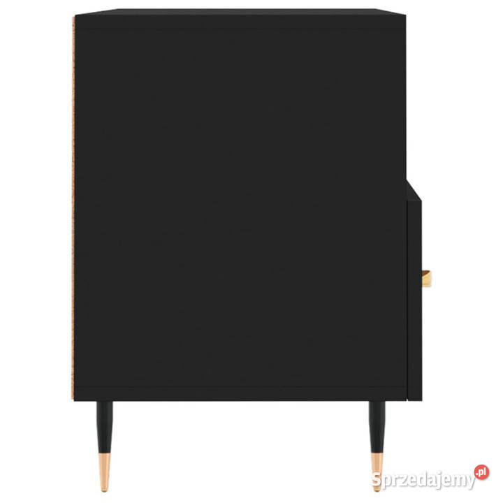 Szafka pod TV czarna 80x36x50 materiał Warszawa