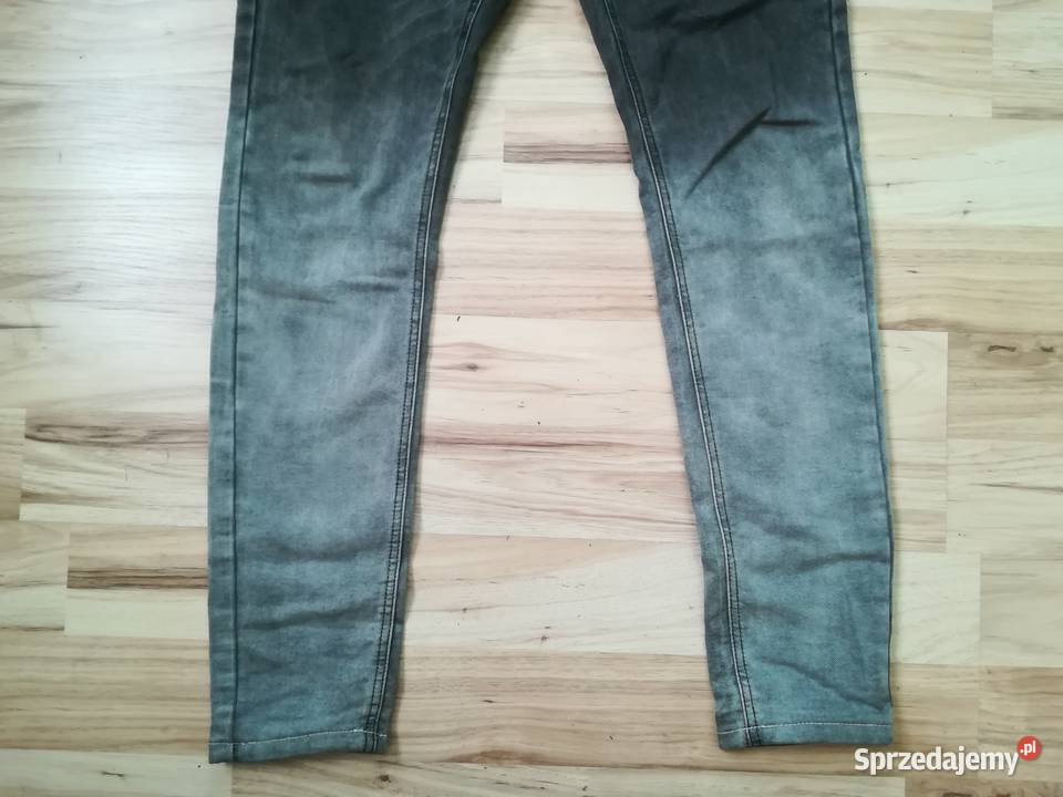 Spodnie meskie jeans dzins szare rozmiar M