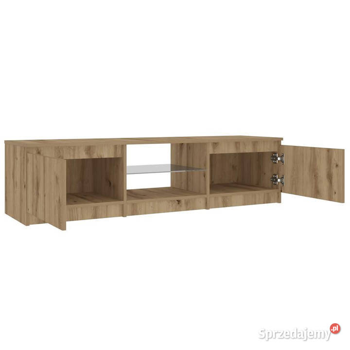 Szafka pod TV z oświetleniem LED dąb artisan mazowieckie Warszawa
