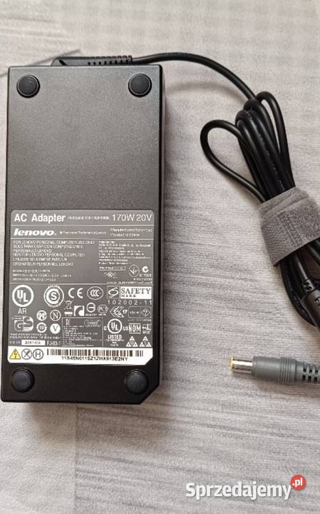 Zasilacz ładowarka IBM Lenovo 170W 20V 85A Obudowy i zasilanie Myscowa