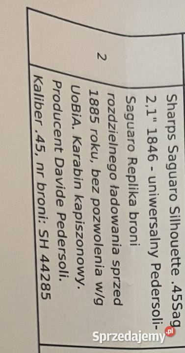 SHARPS SAGUARO SILHOUETTE 45SAG 21 Inowrocław
