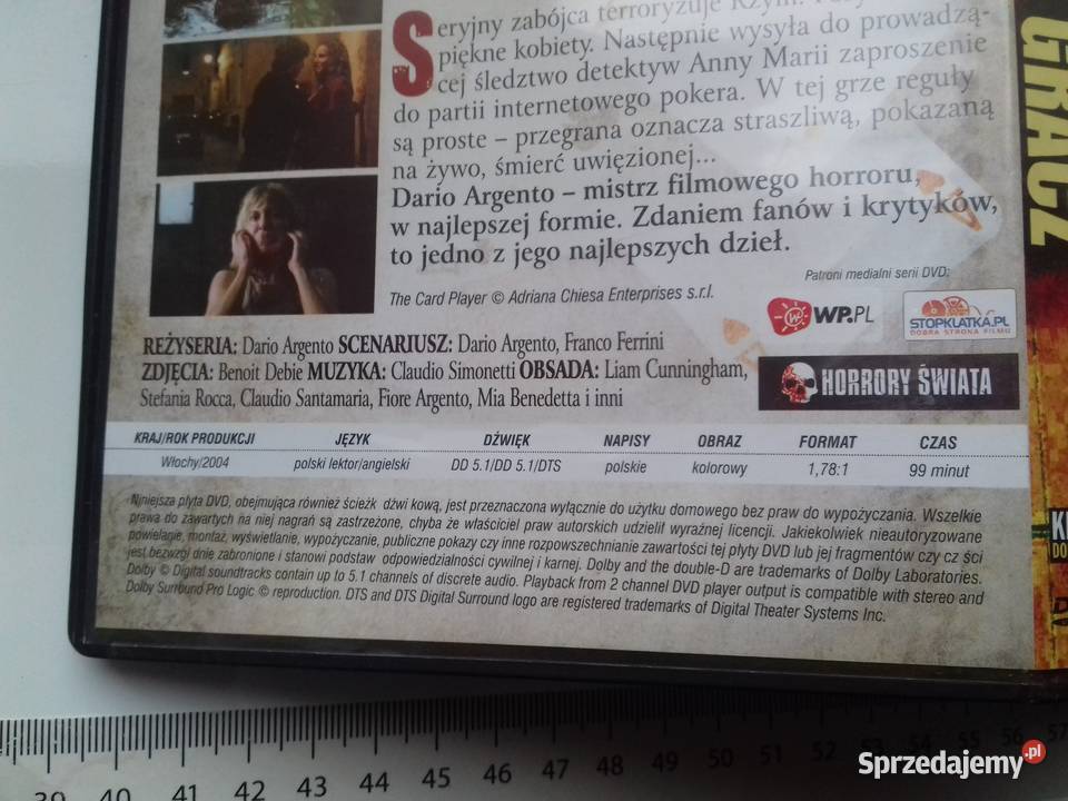 Film DVD Krwawy gracz DVD w oryginalnym lektor Bydgoszcz