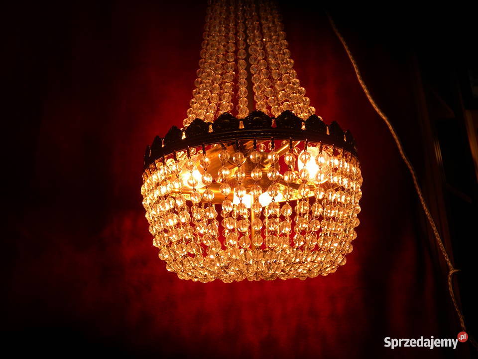 Żyrandol kryształowy Maria Theresa gruszka śląskie Katowice sprzedam