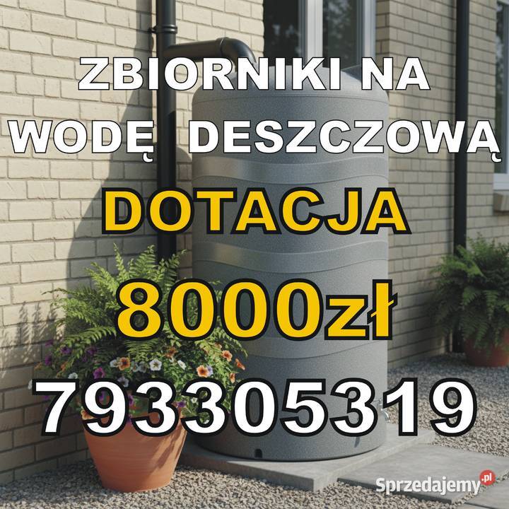 Zbiornik na Deszczówkę 3000L Montaż Wrocław sprzedam
