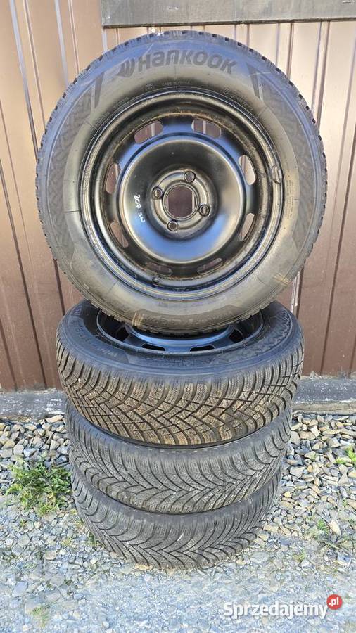 Opony zimowe na felgach 2 Hankook i 2 Firestone Jasło sprzedam