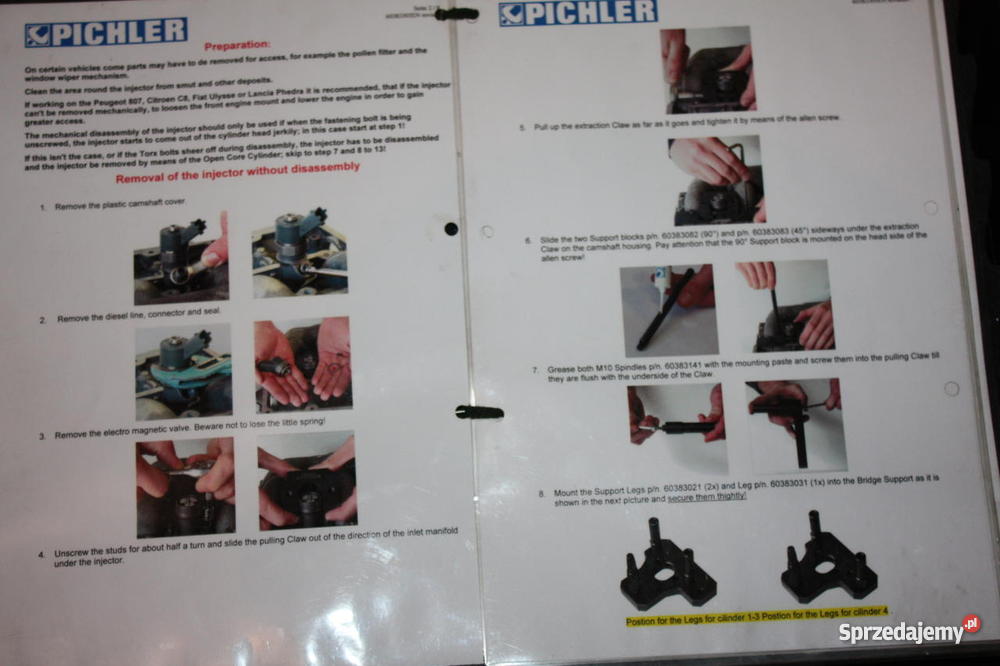 do wyciągania wtryskiwaczy PICHLER Siedlce sprzedam