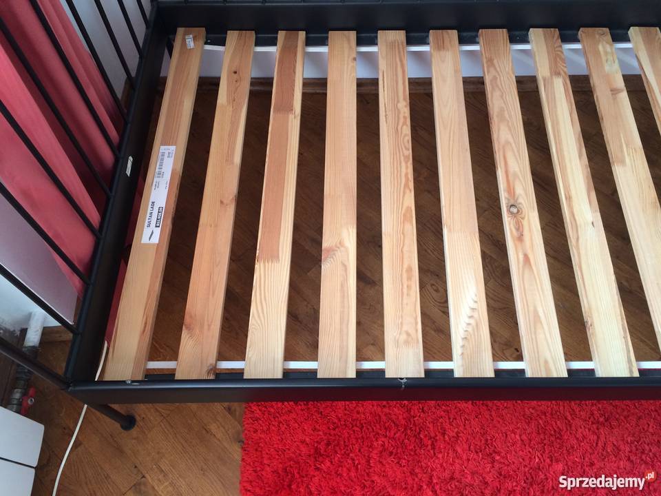 Ikea łóżko SULTAN czarne materac sprzedam