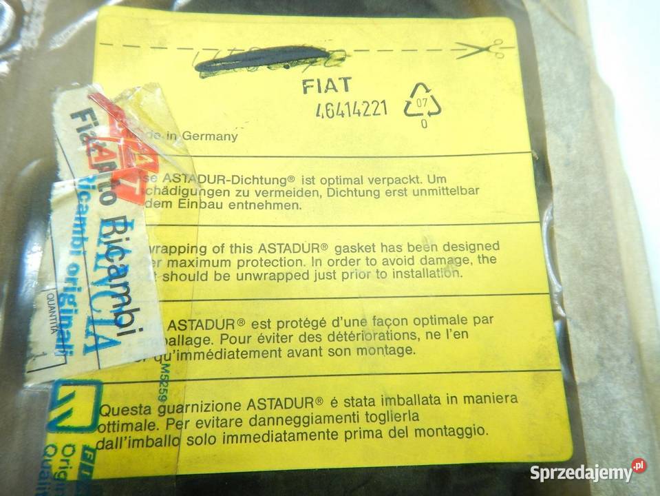 USZCZELKA GŁOWICY FIAT CROMA I 19 TD 8792 ASO Uszczelki silnika i osprzętu sprzedam