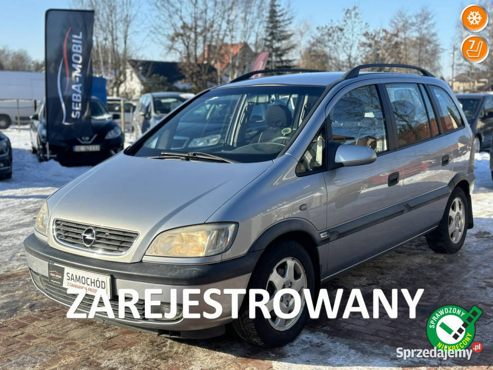 Opel Zafira Zarejestrowany Klima 7mio osobowy A komputer pokładowy Sade Budy sprzedam