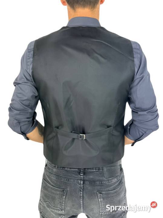 GIOVANNI PERA kamizelka męska D628 niebieska w Ostrów Wielkopolski