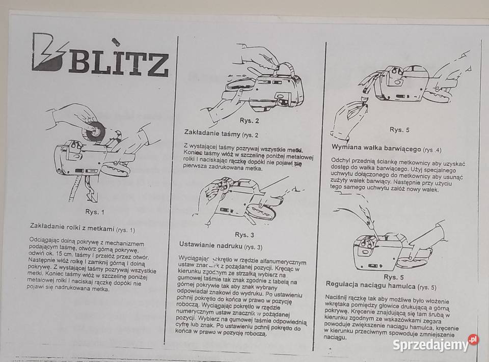 Metkownice dwurzędowe firmy Blitz C17A nowe śląskie Rudziniec