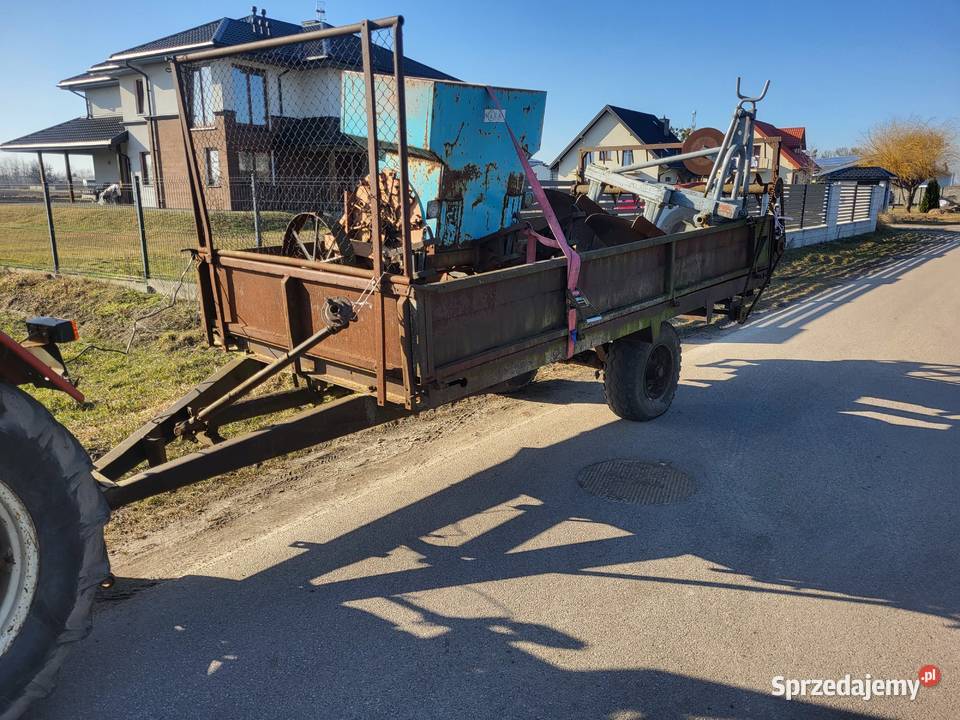 Rozrzutnik obornika jednoosiowy platforma nieuszkodzony
