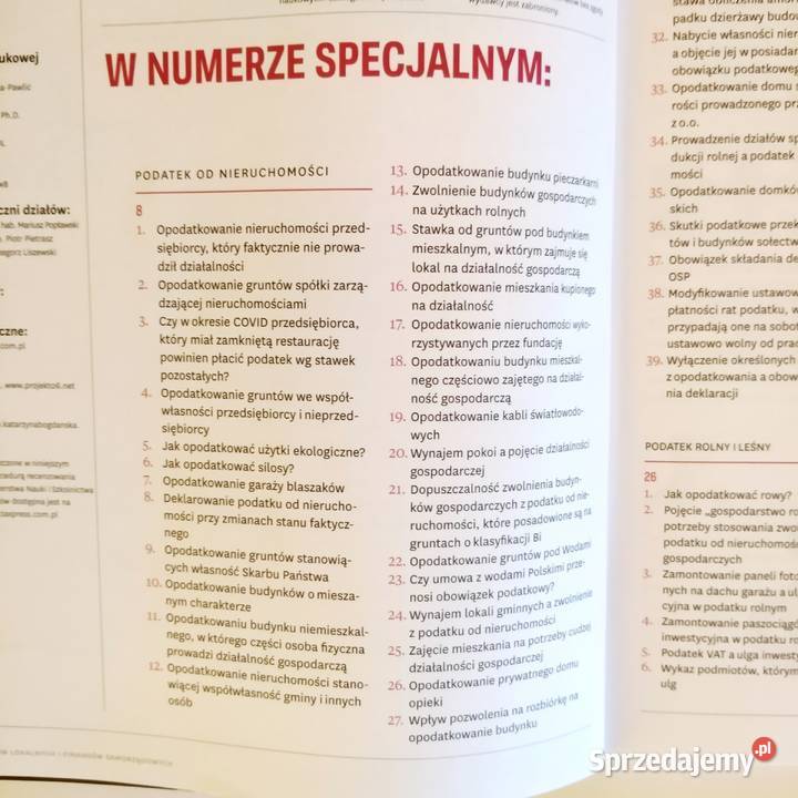 Przegląd podatków Lokalnych i finansów miesięcznik Łódź sprzedam
