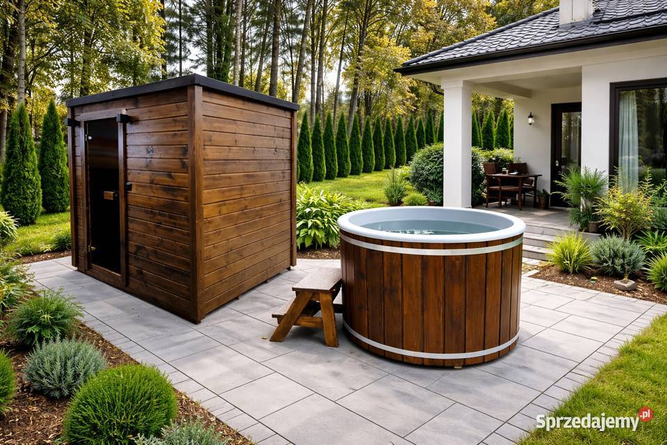 SAUNA OGRODOWA CUBE LUX 220 z Wanna do Wrocław