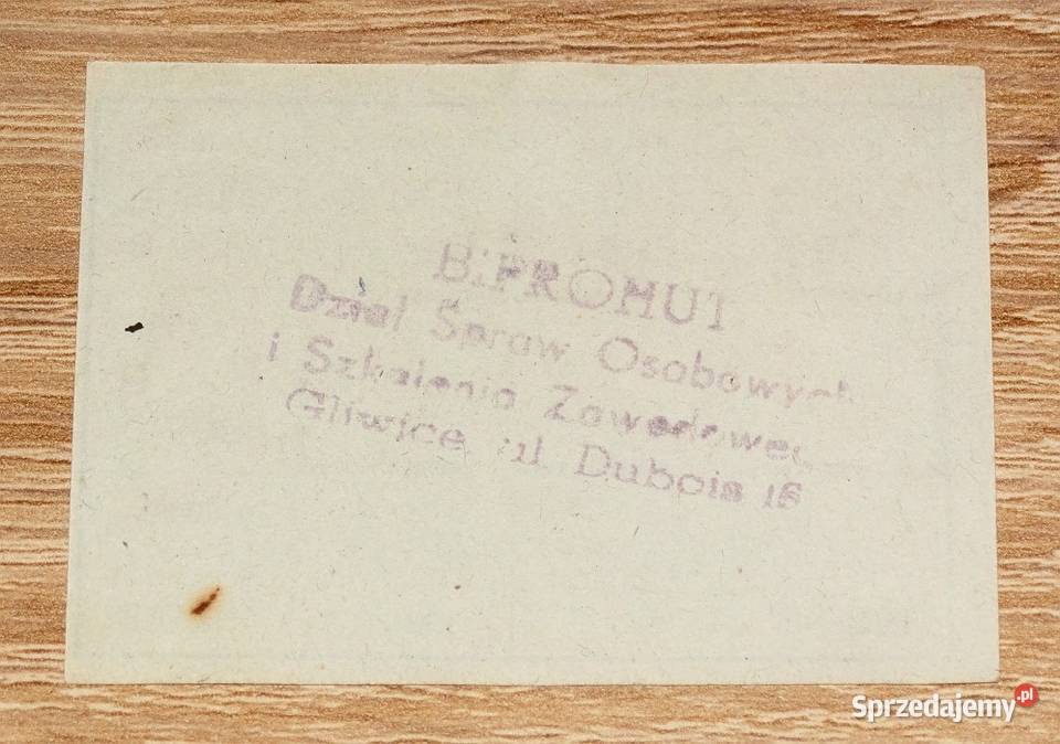 Kartka żywnościowa MI 19898 kartki na mięso Gliwice sprzedam