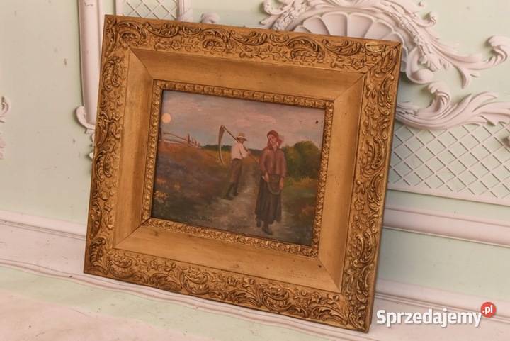 Józef Chełmoński Pejzaż Polskiej Wsi Chłop z Kraków