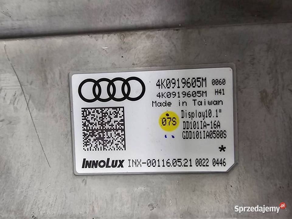 WYŚWIETLACZ PANEL AUDI A6 C8 ALLROAD 4K0919605M Lipno