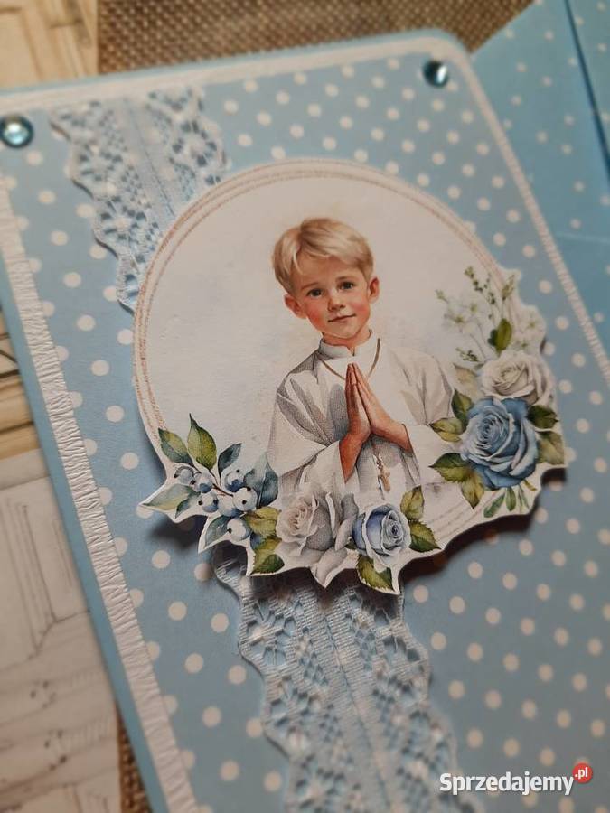 Kartka Pamiątka Komunii personalizowana lubelskie Ryki