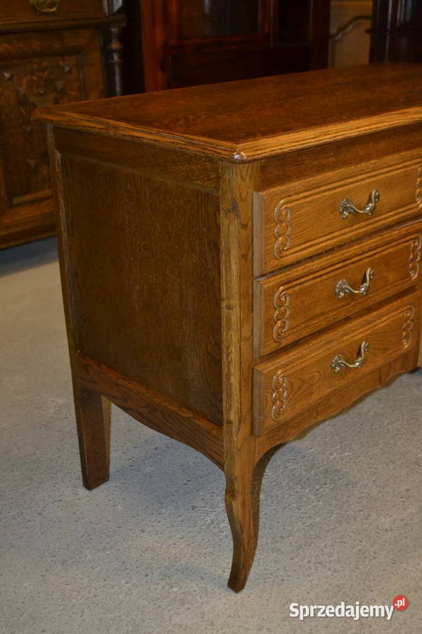 biurko ludwikowskie małe dąb Antyki, Sztuka, Kolekcje Będzin