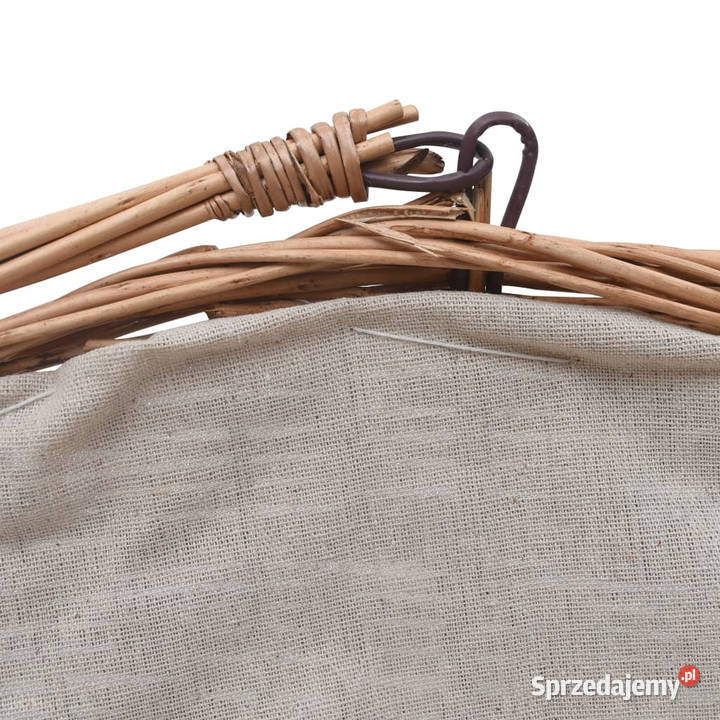 Koszyk na drewno z uchwytem 60x44x55 naturalna Warszawa