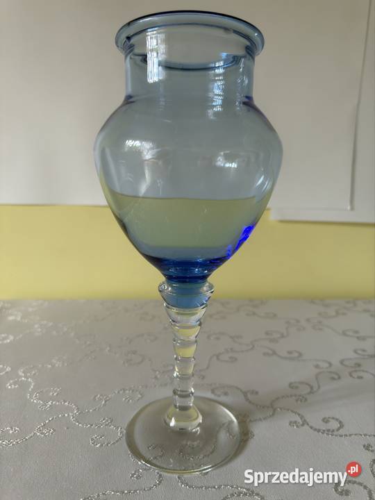 Szklany Wazon Kielich Świecznik na Stopce Czerwionka-Leszczyny sprzedam