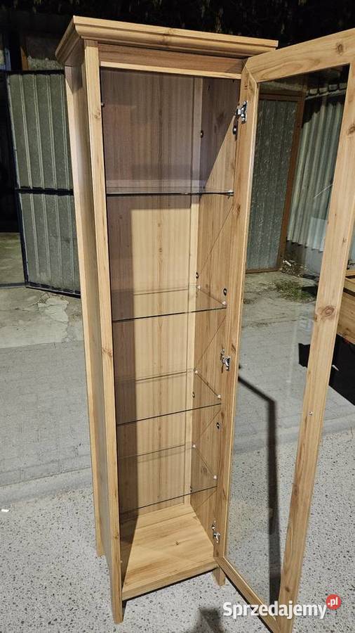 Sprzedam witryna regał szkło ikea grevback dąb