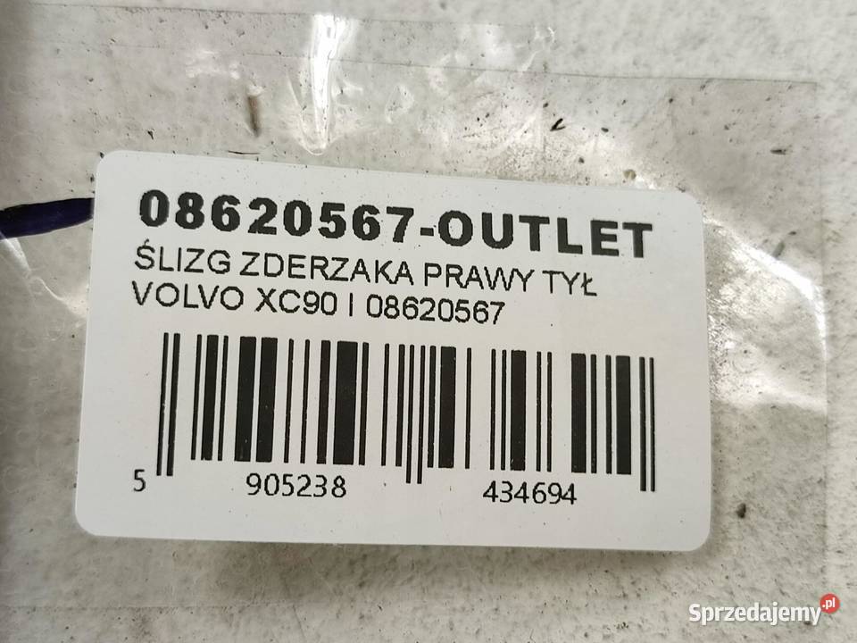 ŚLIZG ZDERZAKA PRAWY TYŁ VOLVO XC90 I 2002 osobowe