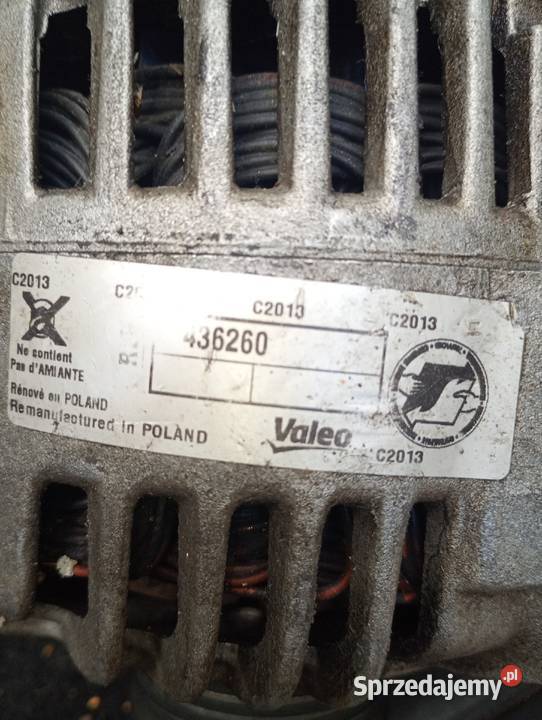 Valeo 436260 Alternator citroen 11 benzyna Saxo Rok produkcji 2004 Wrocław