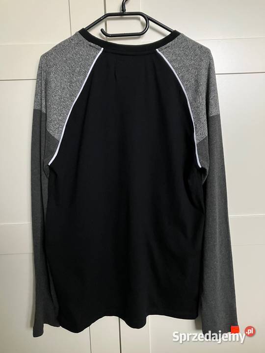 Nowy longsleeve Superdry czarny koszulka bawełna Nisko sprzedam