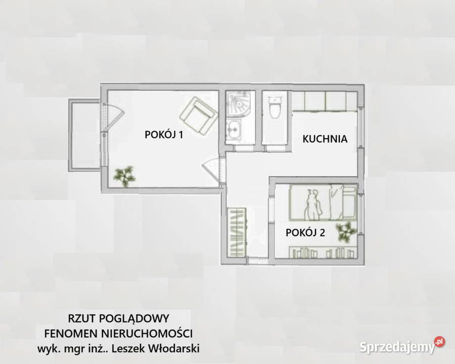 Mieszkanie 2 pokoje z balkonem 39m2 Tarnów