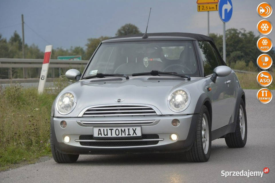 Mini Cooper 16 Benzyna Cabrio gwarancja 1598cm3 Cooper Sędziszów Małopolski