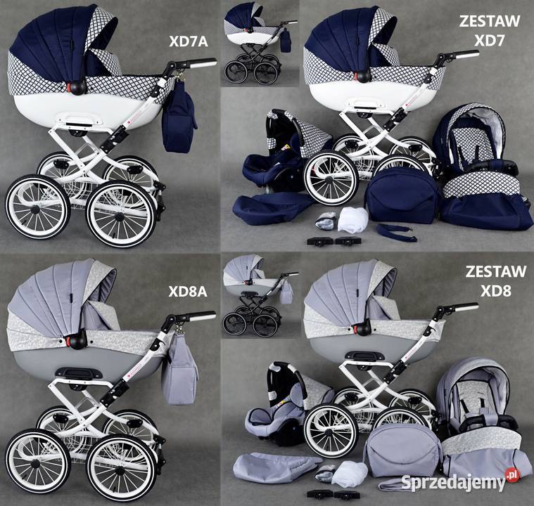 Wózek dziecięcy Retro zestaw 3w1 Fotelik Będzin