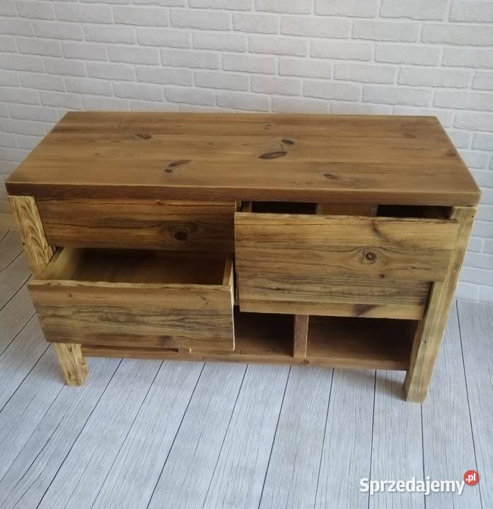 Mebel łazienkowy pod umywalkę ze starego drewna Warszawa