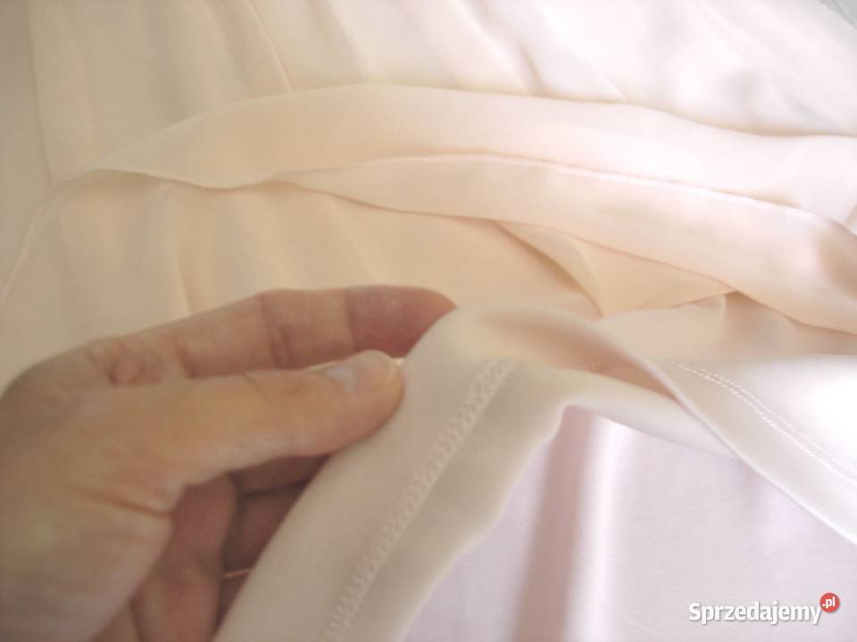 Sukienka jasny pudrowy róż bez ramiączek Bochnia