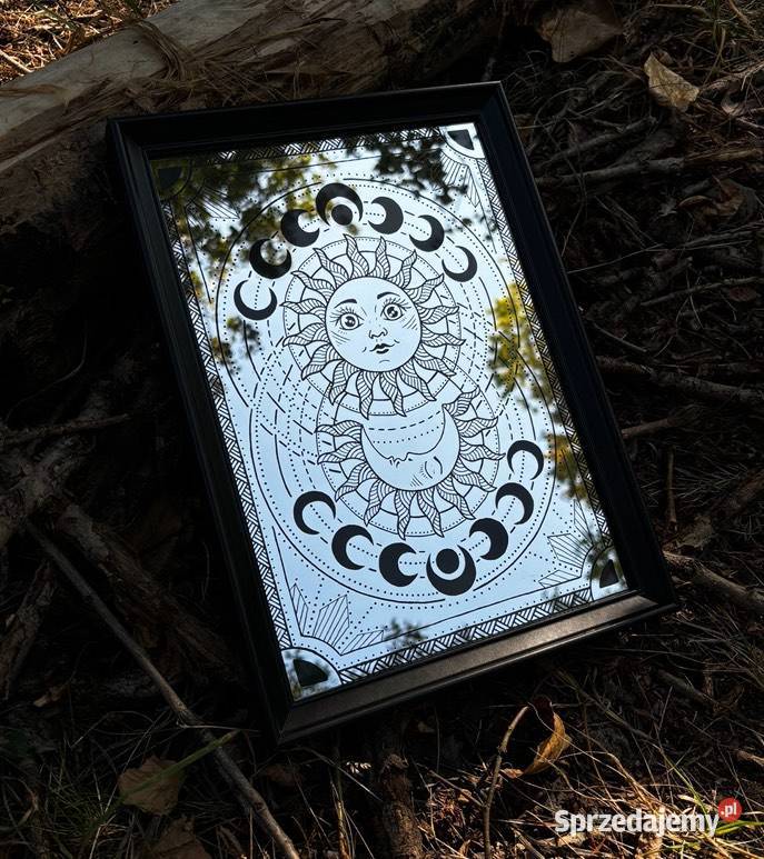 Lustro grawerowane ręcznie format A4 Pozostałe śląskie Katowice