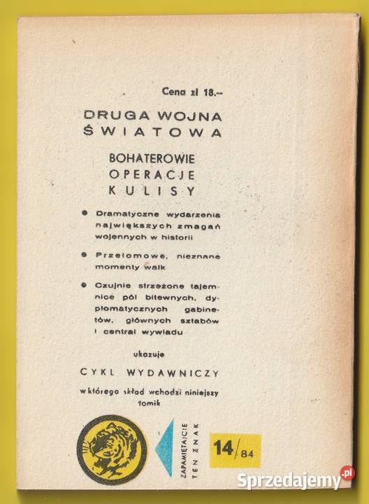 ŻÓŁTY TYGRYS PRZED NAMI BZURA 1984 łódzkie Łódź