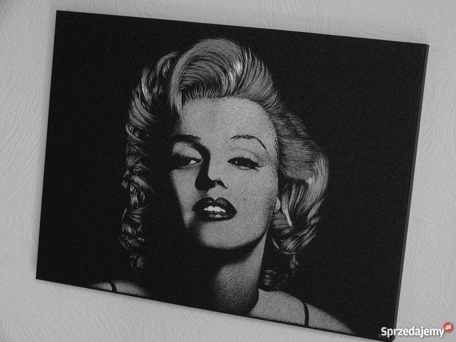Marilyn Monroe Obraz na blaszegrawer Oryginalny Dekoracje i ozdoby Sandomierz sprzedam