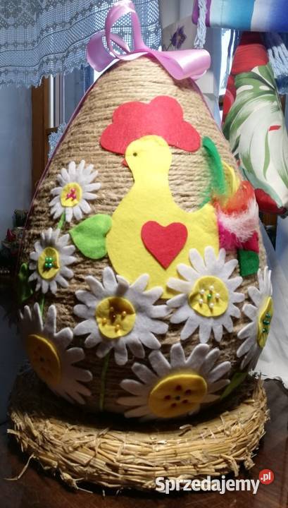 Wielkanoc pisanka jajo 40 kwiaty z ficu wielokolorowy