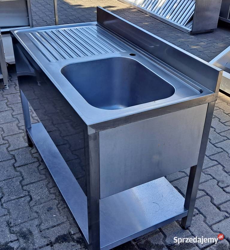 ZLEW 1 KOMOROWY Z PÓŁKĄ DUŻY ZLEW 1206085 M1045N Gastronomia